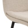 Becca Spisebordsstol Beige Stof Stel Sort