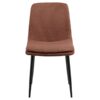 Becca Spisebordsstol Terracotta Stof Stel Sort