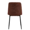 Becca Spisebordsstol Terracotta Stof Stel Sort