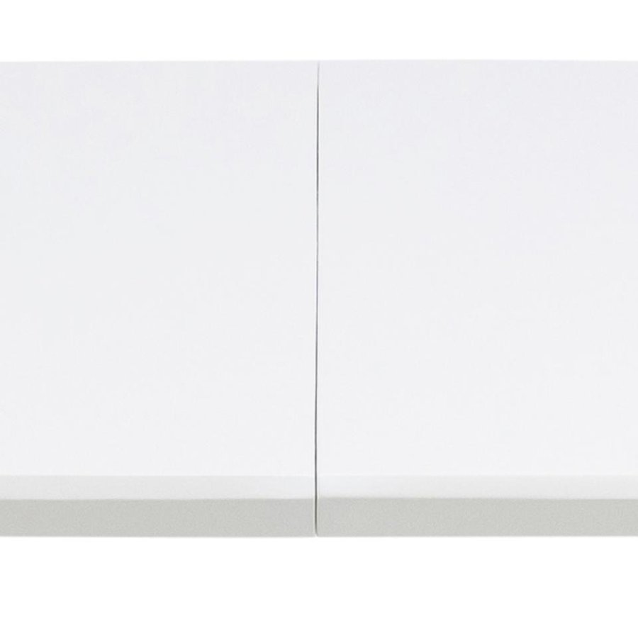 Belina Oval Spisebord Hvid Mdf Stel