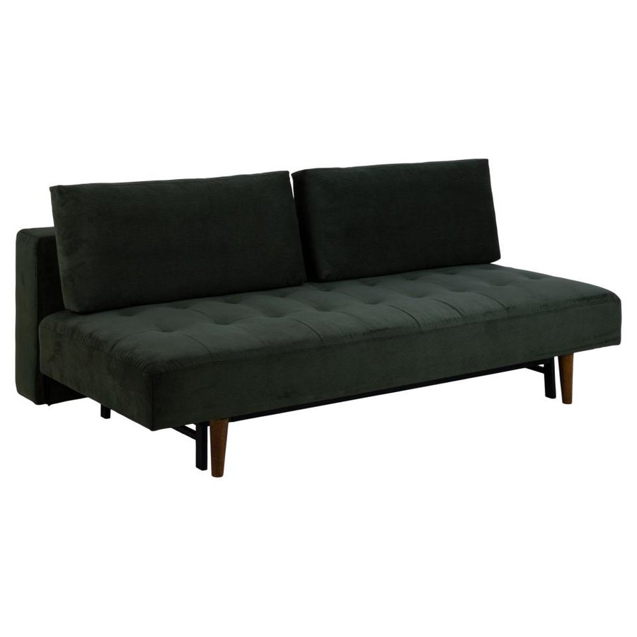 blain-sovesofa-i-mrkegrn-stof-med-udtrksseng-stel-i-rg-gummitr-fra-act-H000024065-3 Blain Sovesofa Mørkegrøn Stof Udtræksseng Stel