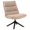 Blizzard Loungestol Beige Stof Drejefunktion Horisontal