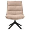 Blizzard Loungestol Beige Stof Drejefunktion Horisontal