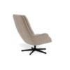 Bosley Lounge Stol Beige Stof Armlæn