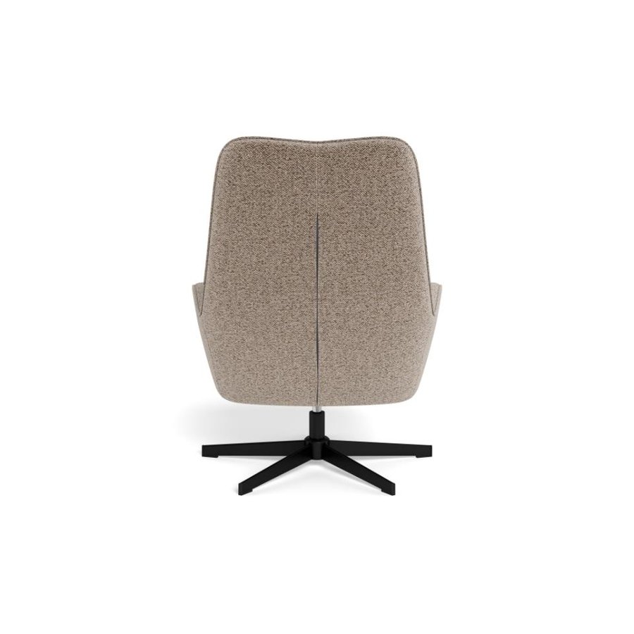Bosley Lounge Stol Beige Stof Armlæn