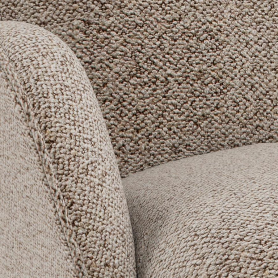 Bosley Lounge Stol Beige Stof Armlæn
