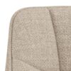Brenda Spisebordsstol Beige Stof Armlæn Drejefunktion