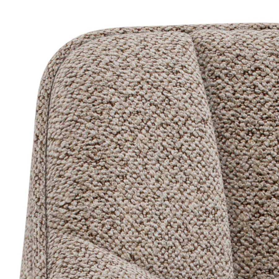 Brenda Spisebordsstol Beige Stof Armlæn Stel