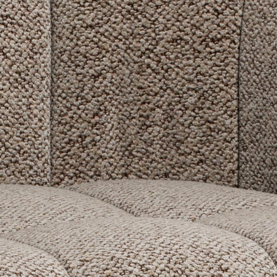 Brenda Spisebordsstol Beige Stof Armlæn Stel