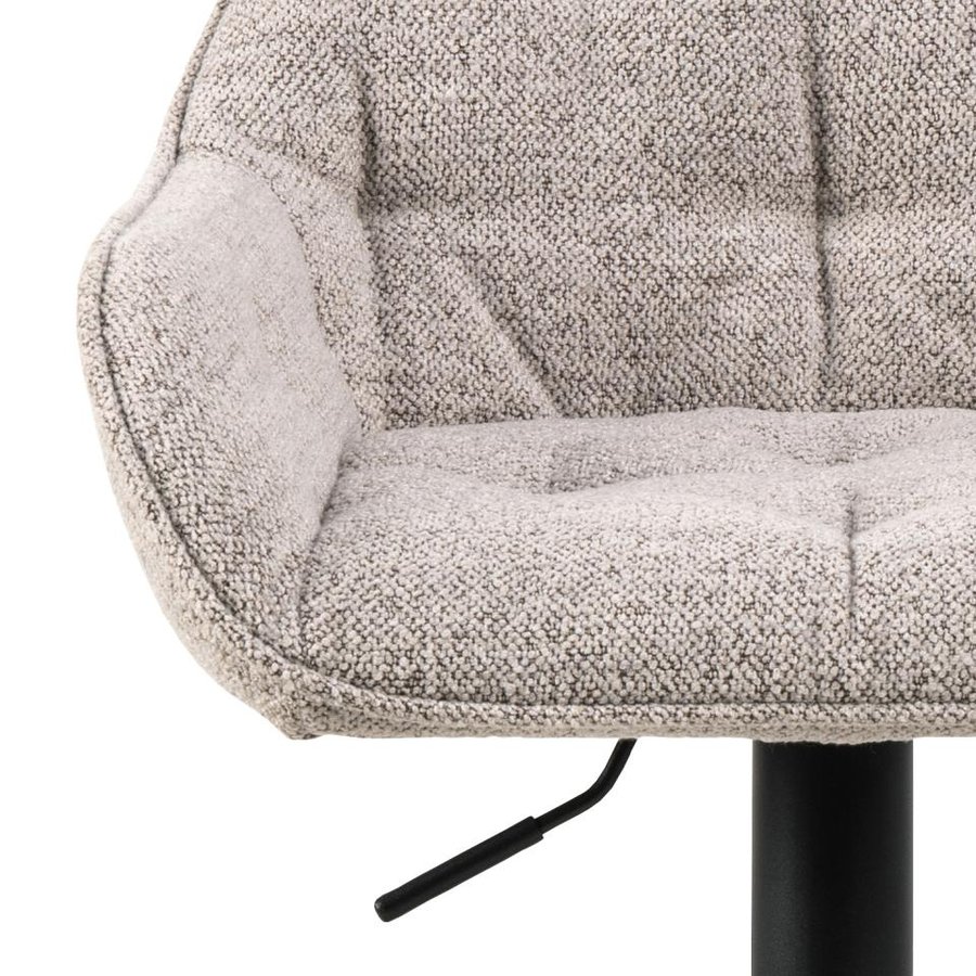 Brooke Barstol Beige Stof Drejefunktion Fodstøtte