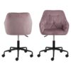brooke-skrivebordsstol-i-dusty-rose-stof-med-armln-og-stel-i-sort-stl-0000088036-3 Brooke Skrivebordsstol Dusty Rose Stof Armlæn