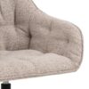 Brooke Spisebordsstol Beige Stof Drejefunktion Stel