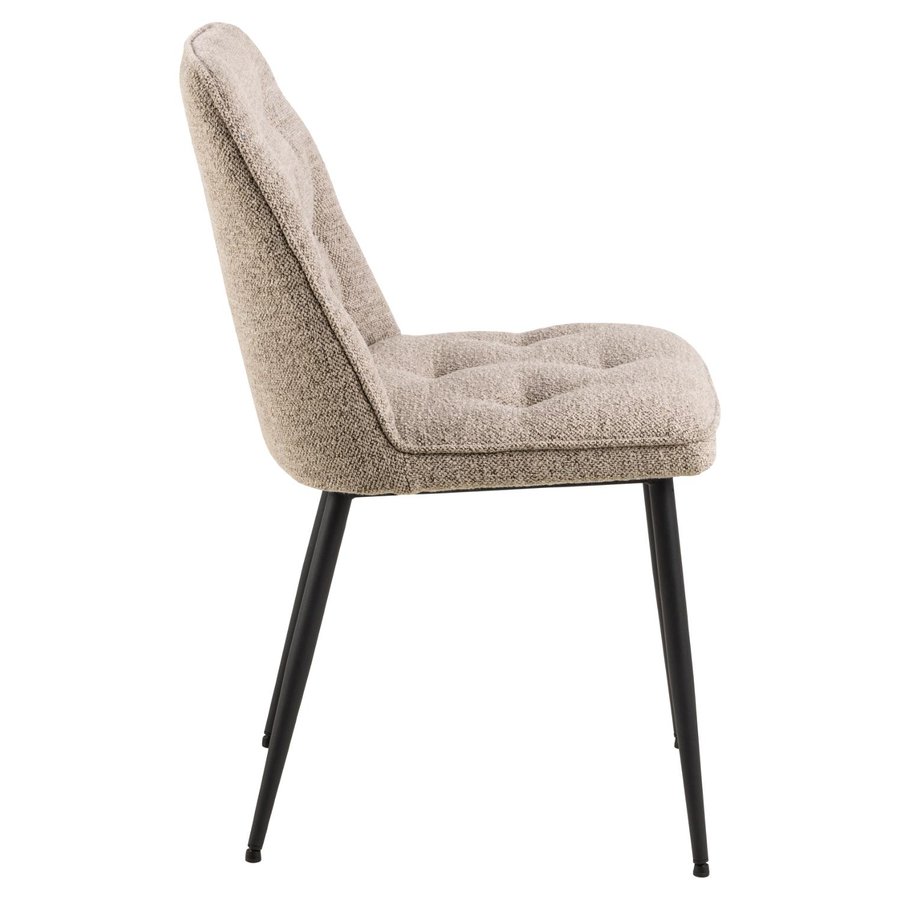 Brooke Spisebordsstol Beige Stof Indsyninger Stel