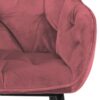 brooke-spisebordsstol-i-koral-stof-med-armln-og-stel-i-sort-stl-fra-ac-0000086237-7 Brooke Spisebordsstol Koral Stof Armlæn Stel