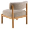Burley Lounge Stol Beige Stof Posefjedre