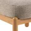 Burley Lounge Stol Beige Stof Posefjedre