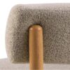 Burley Lounge Stol Beige Stof Posefjedre