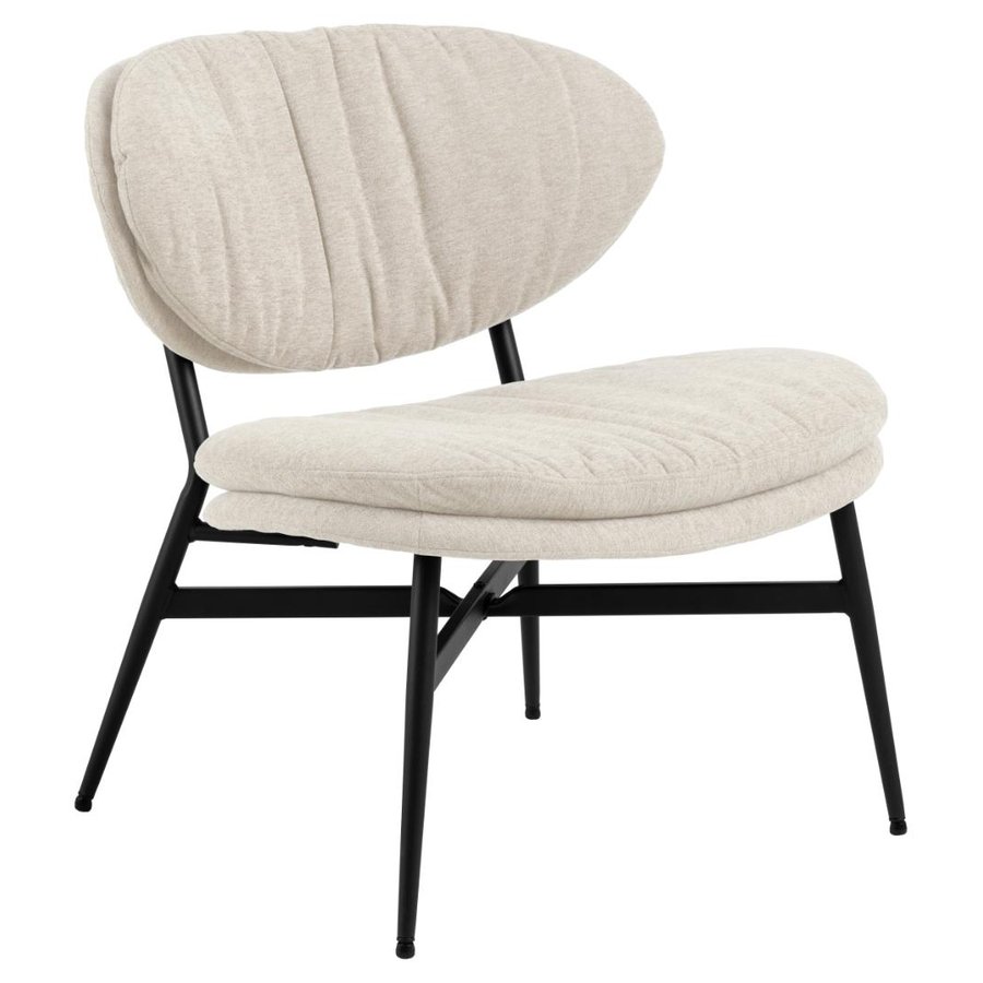 Burma Loungestol Beige Stof Stel Sort