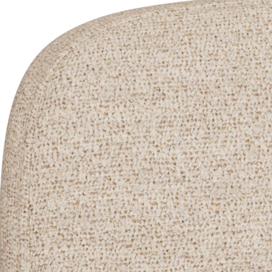 Calvin Spisebordsstol Beige Stof Armlæn Stel