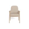 Calvin Spisebordsstol Beige Stof Armlæn Stel