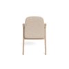 Calvin Spisebordsstol Beige Stof Armlæn Stel