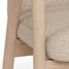 Calvin Spisebordsstol Beige Stof Armlæn Stel