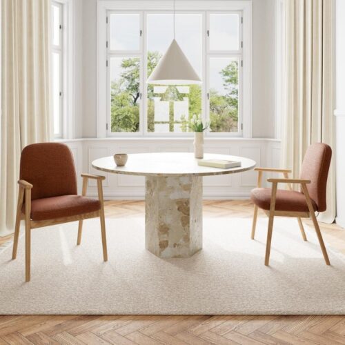 Calvin Spisebordsstol Armlæn Terracotta Actona