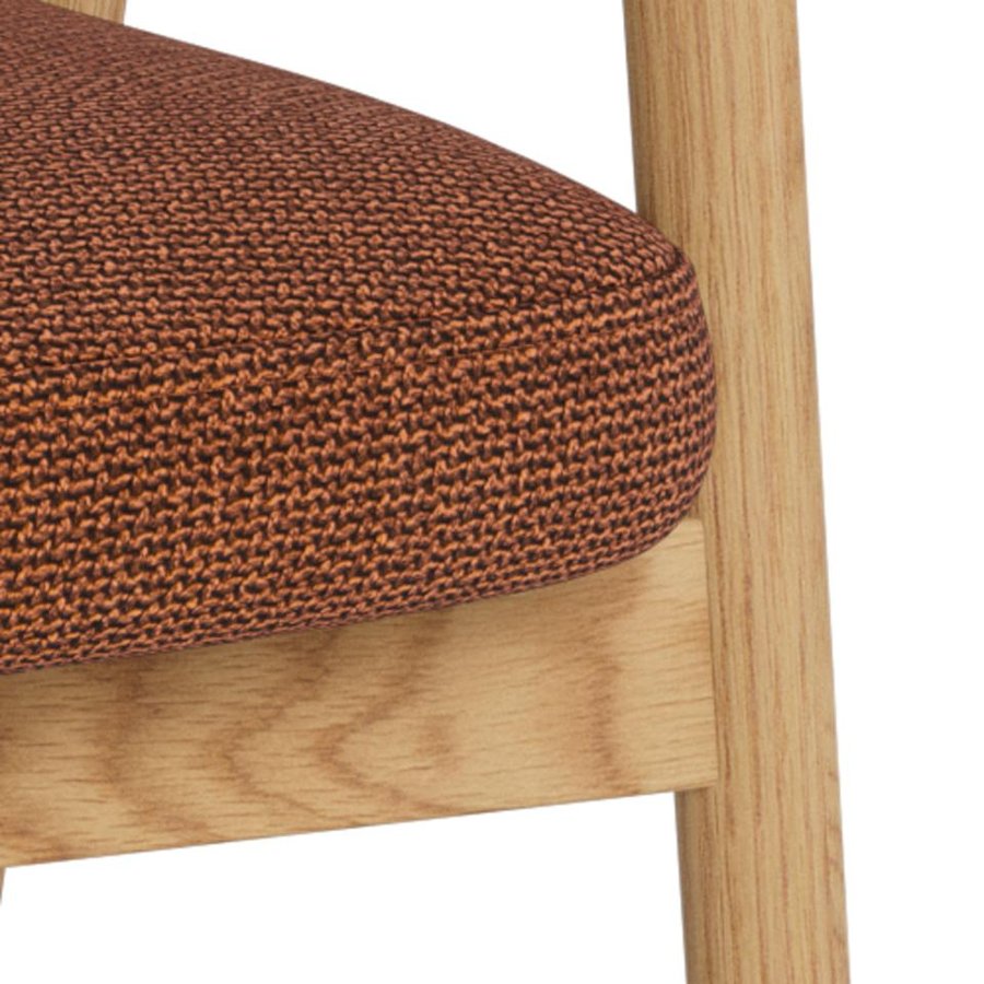 Calvin Spisebordsstol Armlæn Terracotta Actona