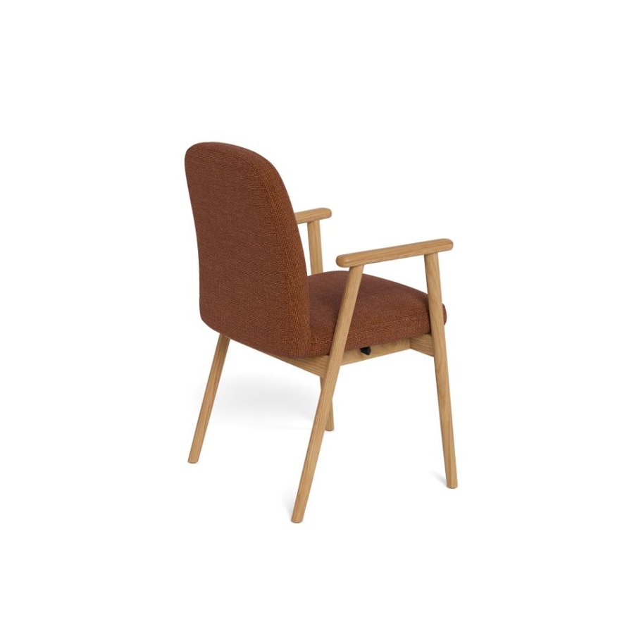 Calvin Spisebordsstol Armlæn Terracotta Actona