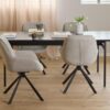 carrie-spisebordsstol-i-sand-stof-med-armln-og-stel-i-sort-stl-fra-act-0000109557-2 Carrie Spisebordsstol Sand Stof Armlæn Stel