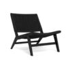 Carson Lounge Stol Sort Papirflet Stel