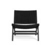 Carson Lounge Stol Sort Papirflet Stel