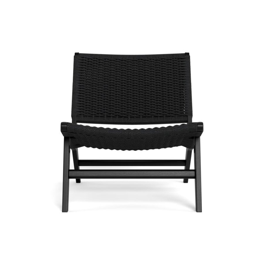 Carson Lounge Stol Sort Papirflet Stel