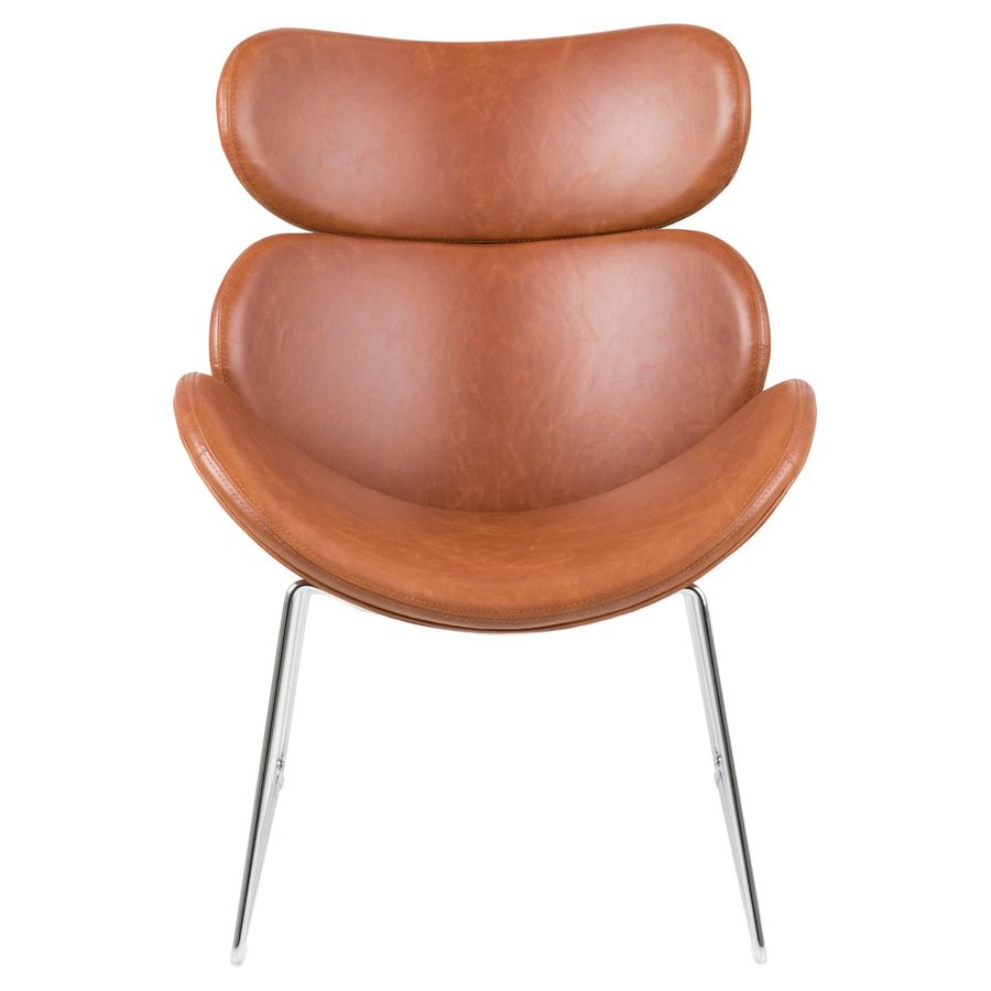 Cazar Lounge Stol Cognac Pu Vintage