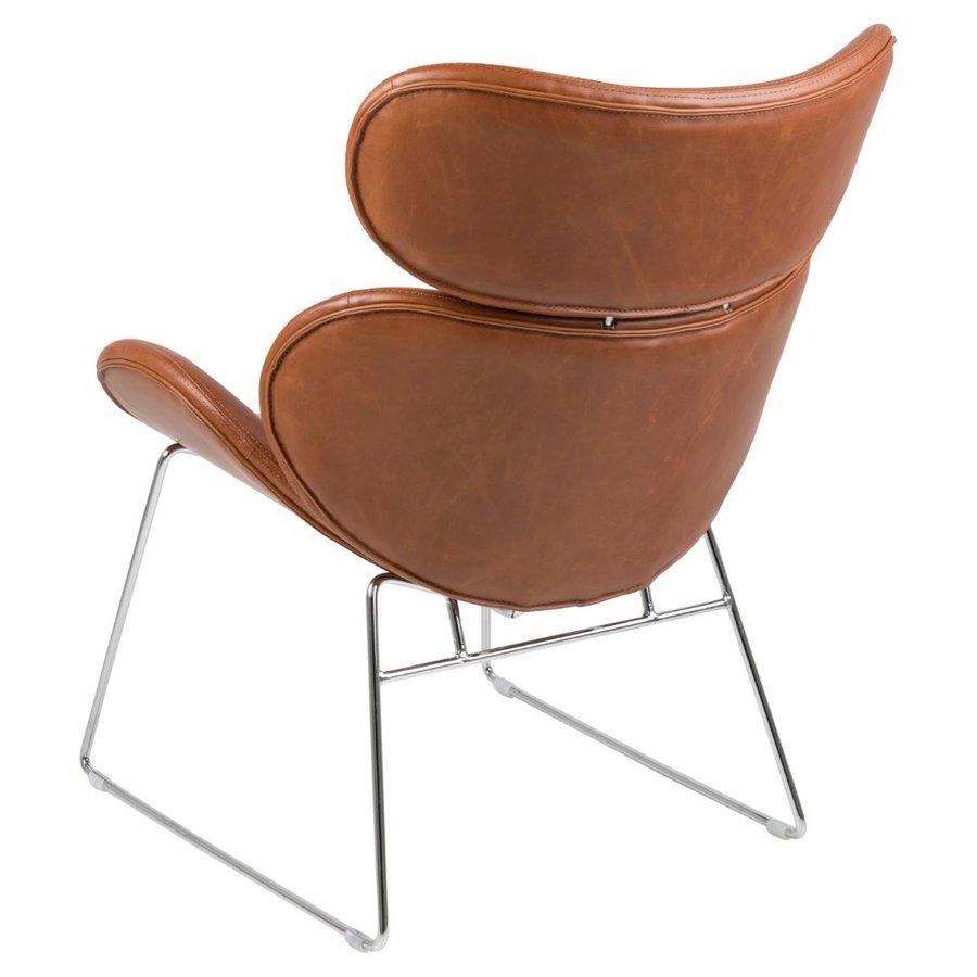 Cazar Lounge Stol Cognac Pu Vintage