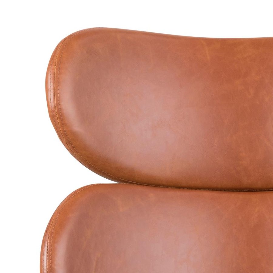 Cazar Lounge Stol Cognac Pu Vintage