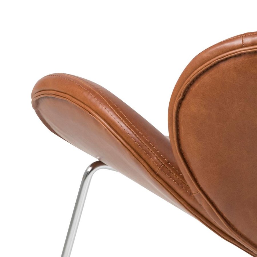 Cazar Lounge Stol Cognac Pu Vintage