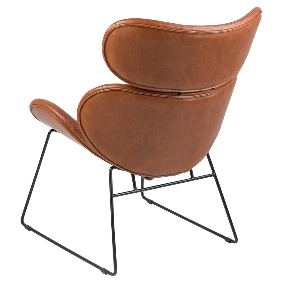 Cazar Lounge Stol Cognac Pu Vintage