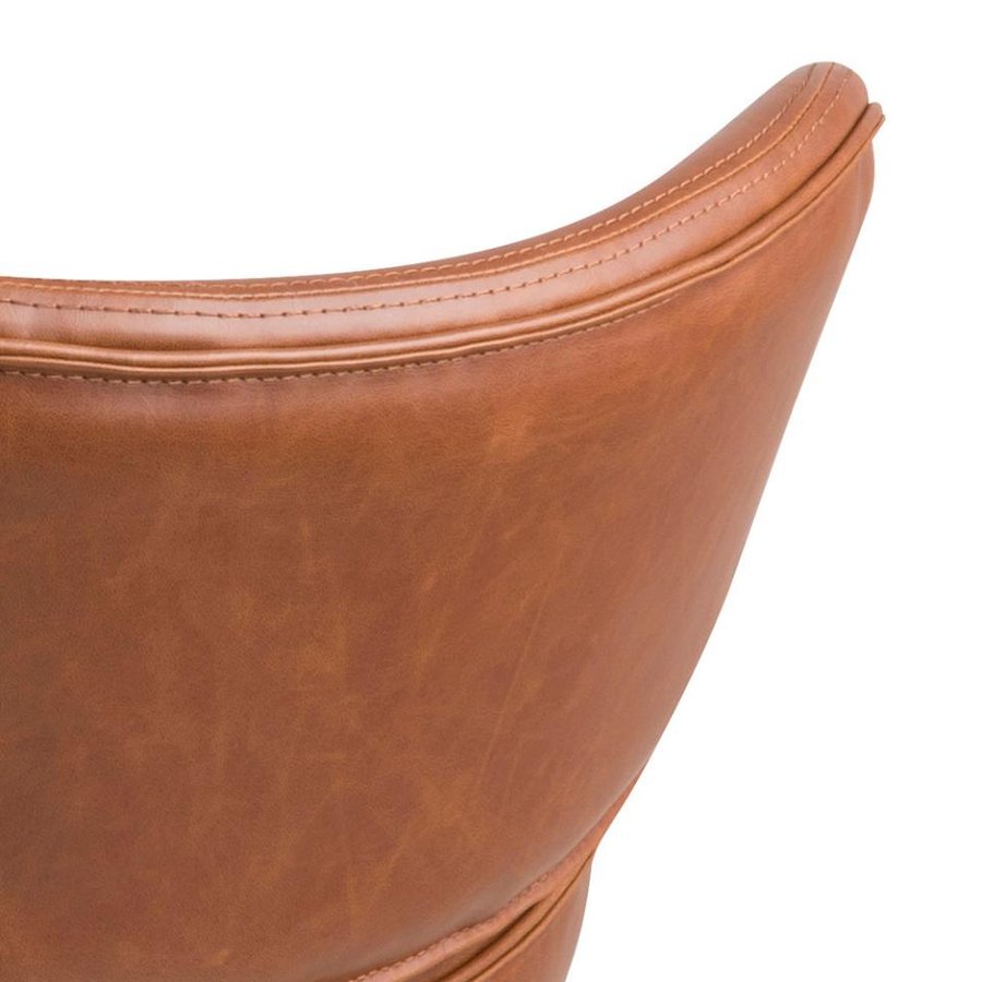 Cazar Lounge Stol Cognac Pu Vintage