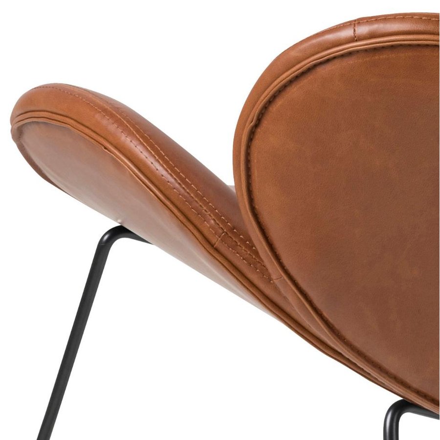 Cazar Lounge Stol Cognac Pu Vintage