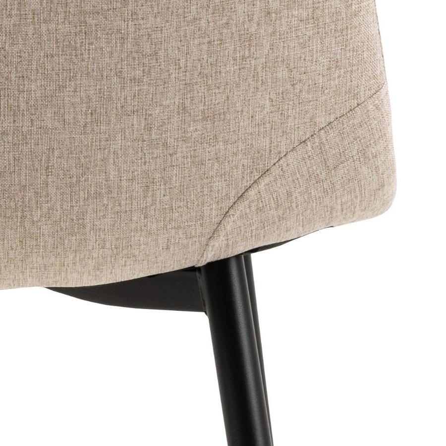 Celia Spisebordsstol Beige Stof Horisontal Syning