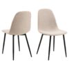Celia Spisebordsstol Beige Stof Horisontal Syning
