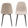 Celia Spisebordsstol Beige Stof Horisontal Syning