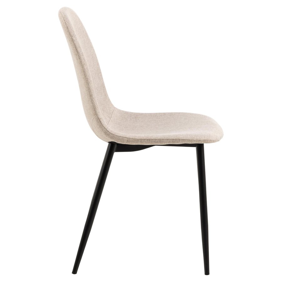 Celia Spisebordsstol Beige Stof Horisontal Syning