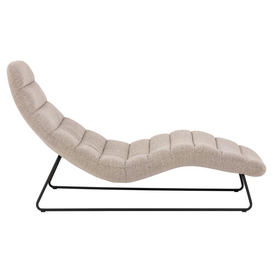 Chaplin Chaiselong Beige Stof Horisontal Syning