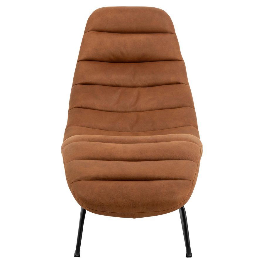 Chaplin Chaiselong Cognac Stof Horisontal Syning
