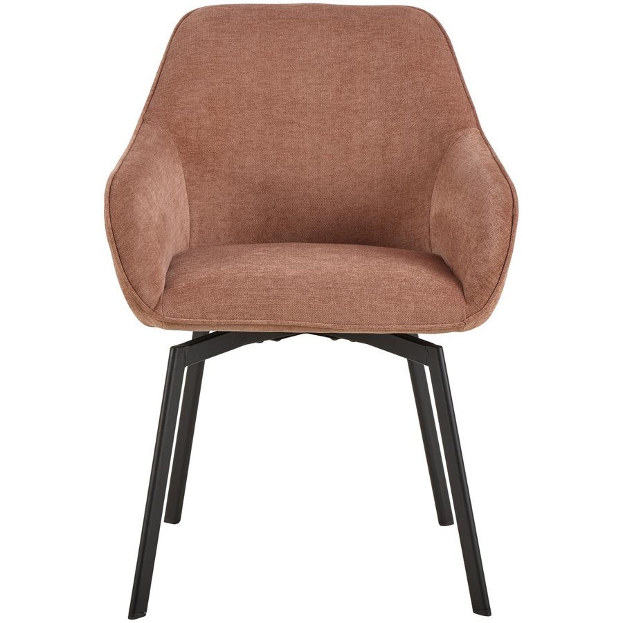 Clara Spisebordsstol Rosewood Stof Armlæn Stel