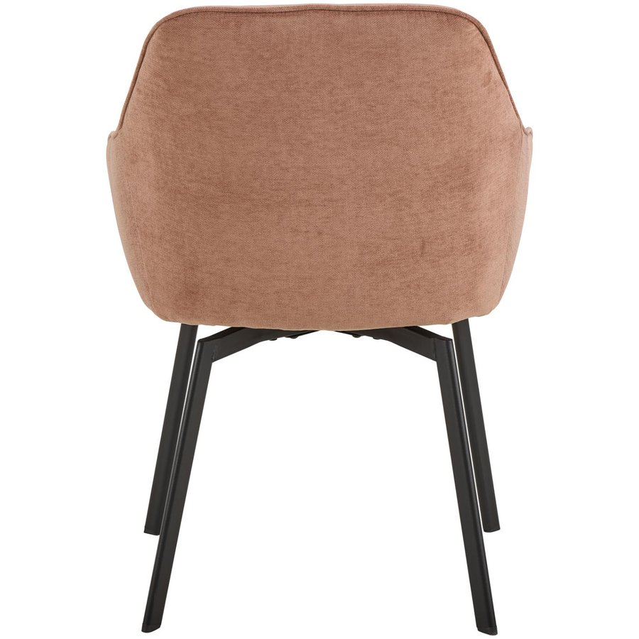 Clara Spisebordsstol Rosewood Stof Armlæn Stel