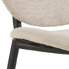Cliff Spisebordsstol Beige Stof Lynlås Stel