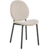 Cliff Spisebordsstol Beige Stof Lynlås Stel